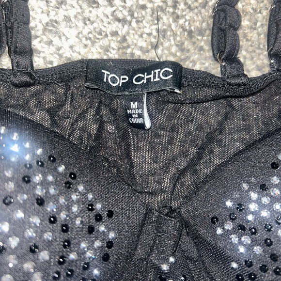 Black Rhinestone Bustier - Picture 3 of 4